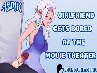 Your Girlfriend Gets Bored at the Movies  ASMR Audio Roleplay [Semi-Public Blowjob]