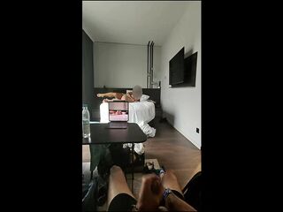 Cuckvision: Hubbys BTS View Jerking Off And Cumming While I’m Getting Fucked By A Bigger Cock