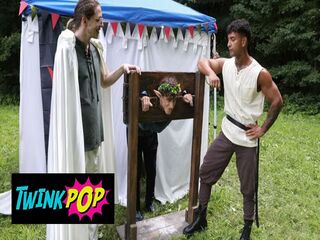 TWINKPOP - Danny Fantasy Teases Kenzo Alvarez, Then Gets Pounded In The Renaissance Tent