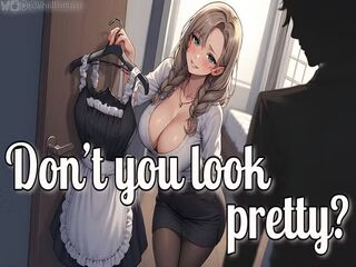 Futanari dresses up her younger boyfriend  NSFW Audio / RP [F4M]