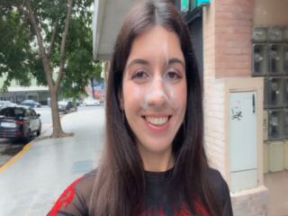 Can You Cum on My Face? I Love to Walk Covered in Cum and Shocking People! - Cumwalk