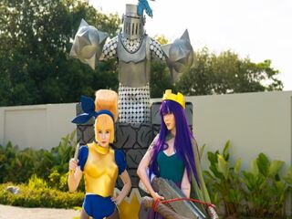Clash Royale Cosplay: Mega Knight Battles For Dagger Duchess's Tight Wet Pussy!